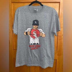 Vintage Chicago White Sox Super Hero Night Baseball T-Shirt men’s size Medium‌‌‍